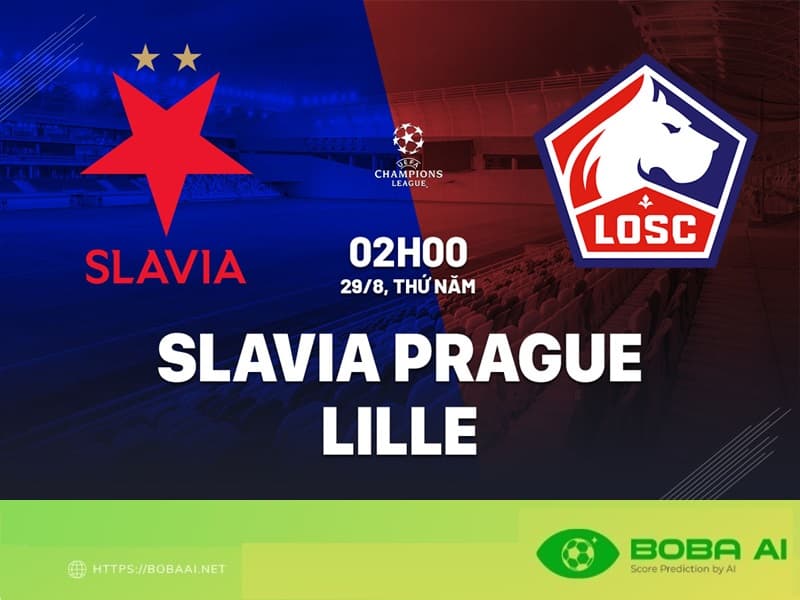 Nhận định bóng đá Slavia Praha vs Lille 2h00 ngày 29/8 (Champions League 2024/25)