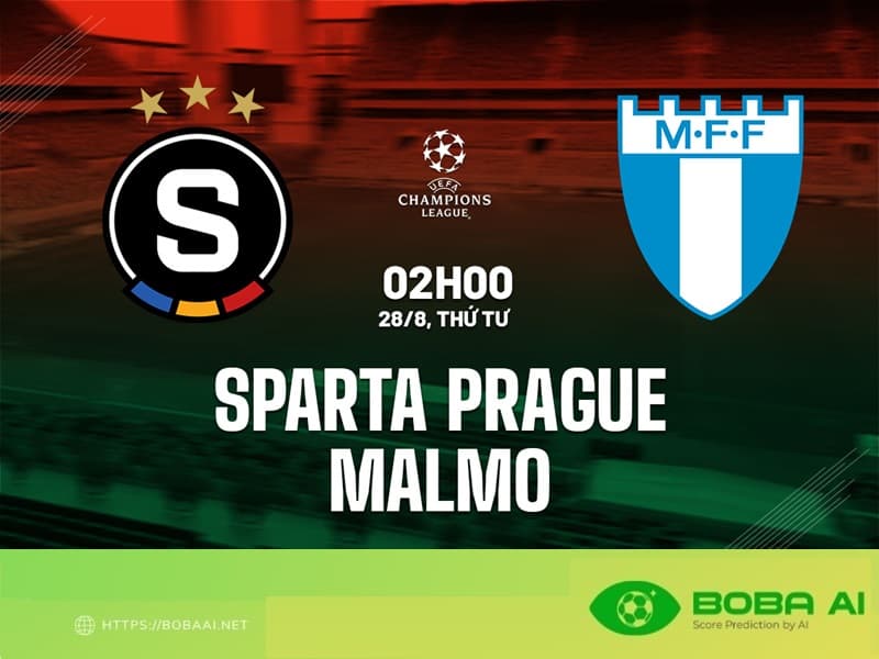 Nhận định Sparta Praha vs Malmo 2h00 ngày 28/8 (Champions League 2024/25)